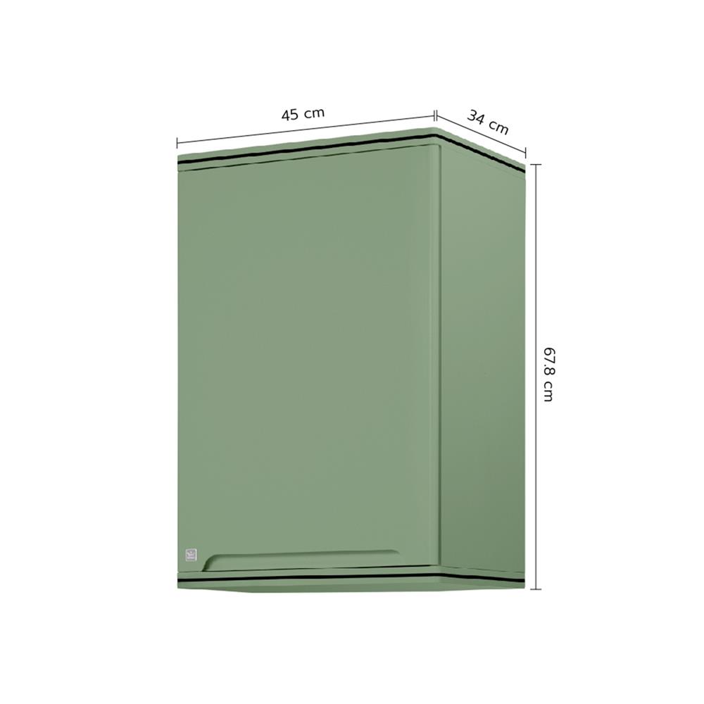 ตู้แขวนเดี่ยว KING PLAT-CURVE 45x67.8 ซม. สีเขียวพิสตาชิโอ