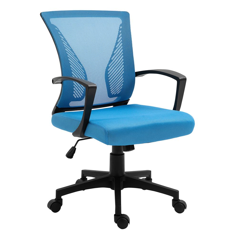 เก้าอี้สำนักงาน MODENA AMAZON NET/ผ้า สีฟ้า/ดำ