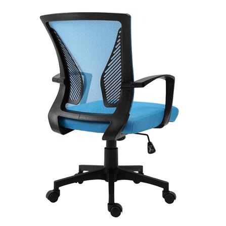 เก้าอี้สำนักงาน MODENA AMAZON NET/ผ้า สีฟ้า/ดำ_4