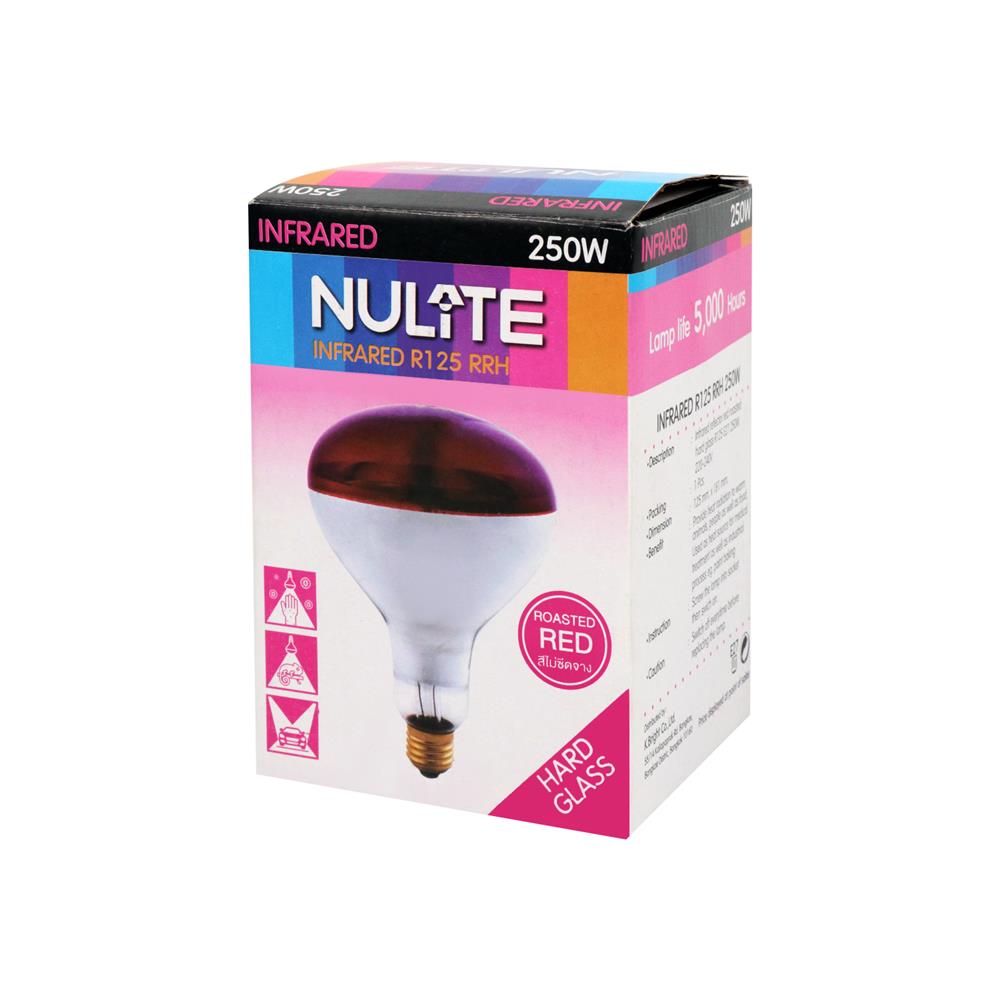 หลอด INFRARED CARINI R125RRH 250 วัตต์ RED E27