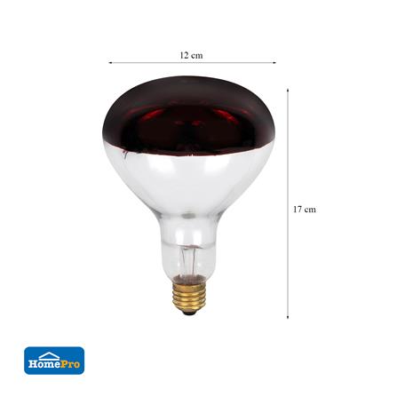 หลอด INFRARED CARINI R125RRH 250 วัตต์ RED E27_4