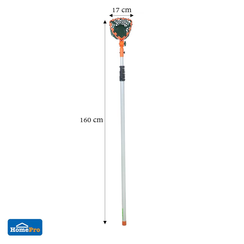 ไม้สอยเก็บผลไม้หัวพลาสติกยืดได้ SPRING 4.75 ม. สีส้ม