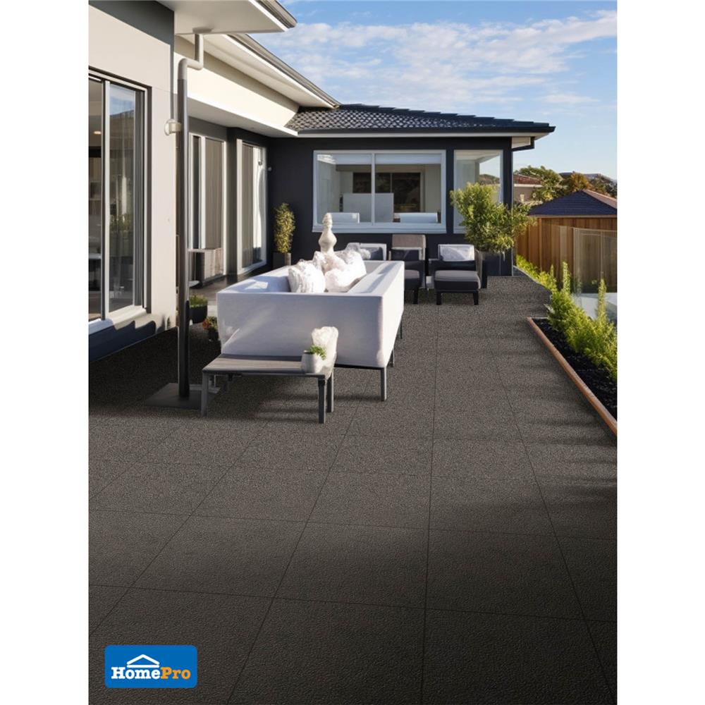 กระเบื้องพื้นพอร์ซเลน  CERGRES 40x40 ซม. เคลเมนต์รัฟ เทาเข้ม A 0.96 ตร.ม.