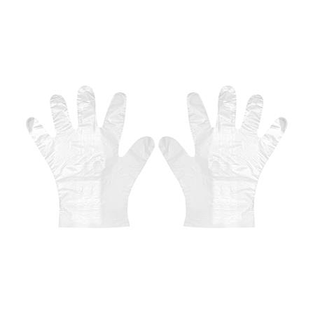 ถุงมือพลาสติก HDPE POLY-BRITE FREE SIZE แพ็ก 100 ชิ้น_1