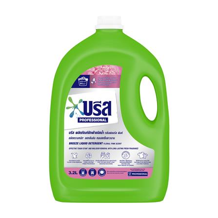 น้ำยาซักผ้า BREEZE 3.2 ลิตร กลิ่นฟลอรัล พิงค์_0