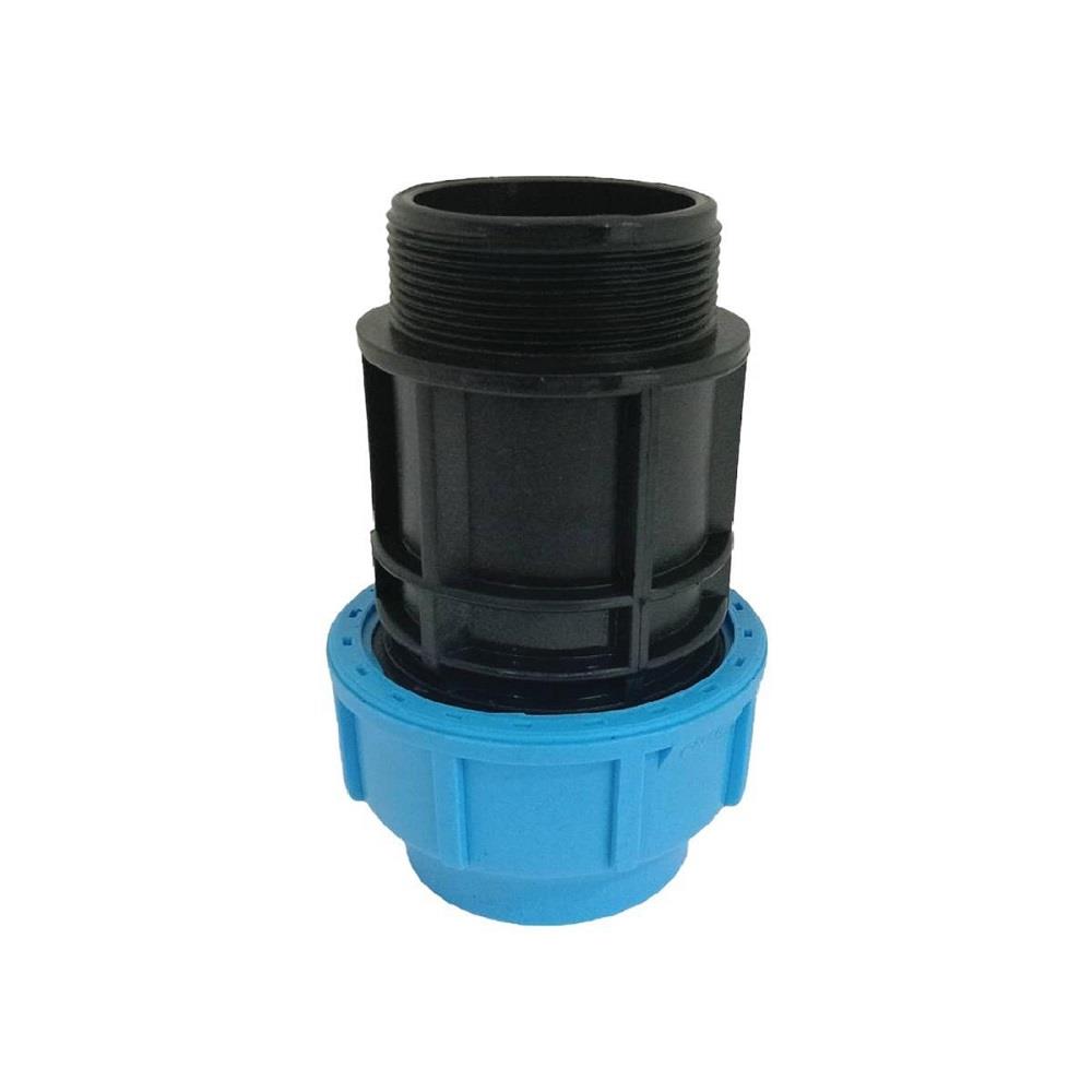 ข้อต่อตรงสวมล็อคเกลียวนอก ตรามือ PN16 63 มม.x2 นิ้ว