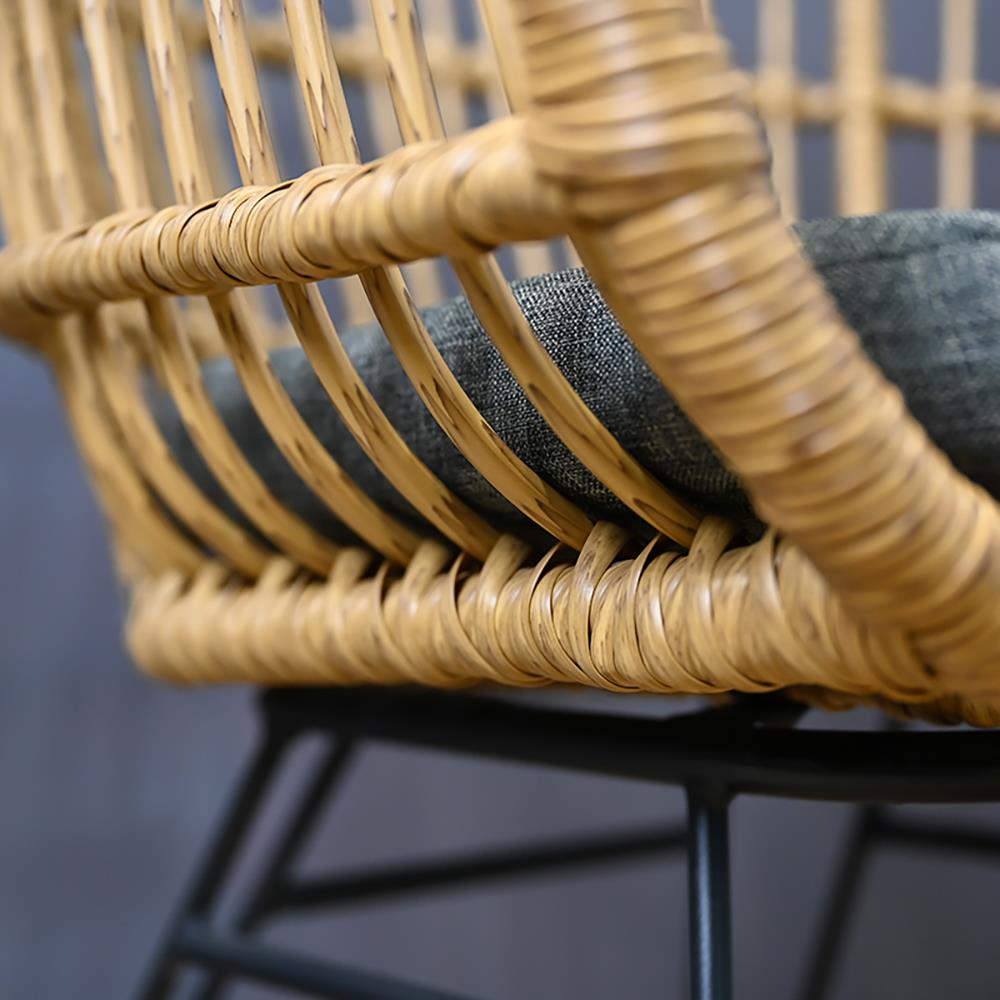 เก้าอี้หวายเทียม FURINTREND AIRES12 สีน้ำตาล