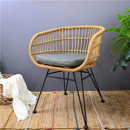 เก้าอี้หวายเทียม FURINTREND AIRES12 สีน้ำตาล_2