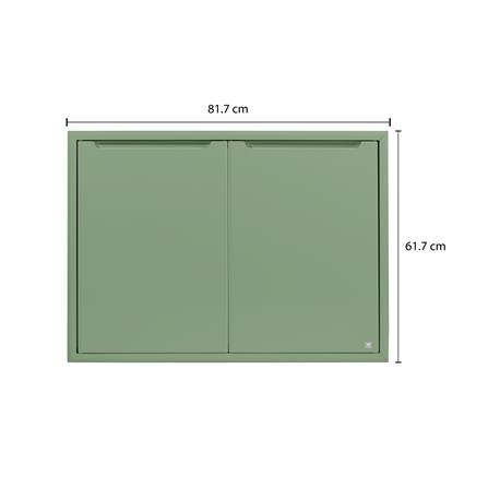 บานใต้เตา KING PLAT-CURVE 81.7X61.7 ซม. สีเขียวพิสตาชิโอ_2