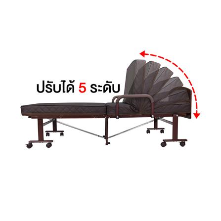 เตียงพับพร้อม TOPPER THAIBULL OLTLM5-150-100HB สีน้ำตาล_3