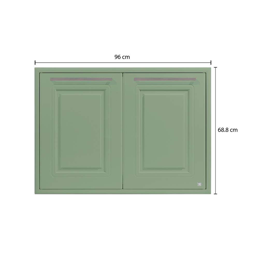 บานซิงค์คู่ KING PLAT-PEARL 96X68.8 ซม. สีเขียวพิสตาชิโอ