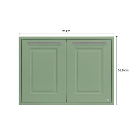 บานซิงค์คู่ KING PLAT-PEARL 96X68.8 ซม. สีเขียวพิสตาชิโอ_5