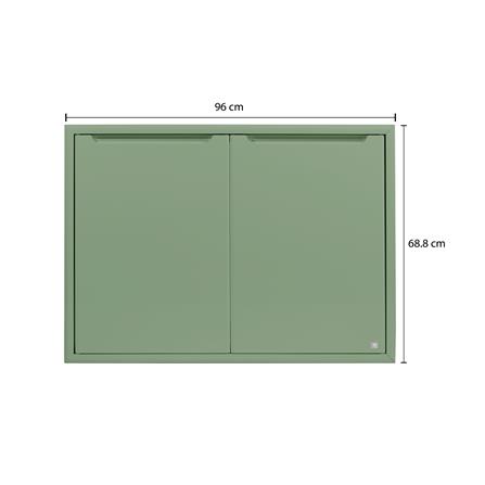 บานซิงค์คู่ KING PLAT-CURVE 96X68.8 ซม. สีเขียวพิสตาชิโอ_3