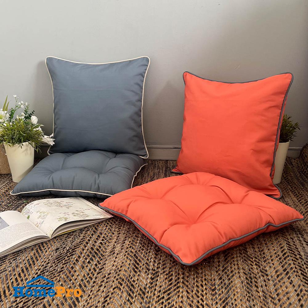 หมอนอิง HOME LIVING STYLE SERA 22X22 นิ้ว สีเทา