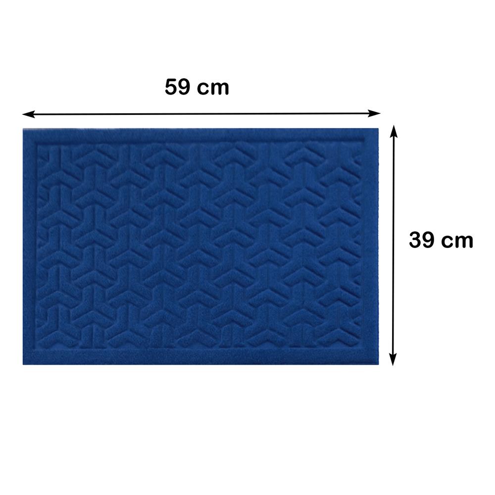 พรมเช็ดเท้าดักฝุ่น ME LIVING MX2093 39X59 ซม. สีน้ำเงิน