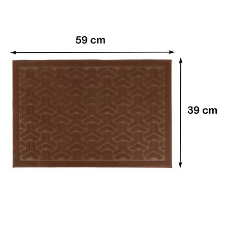 พรมเช็ดเท้าดักฝุ่น ME LIVING MX2093 39X59 ซม. สีน้ำตาล_6