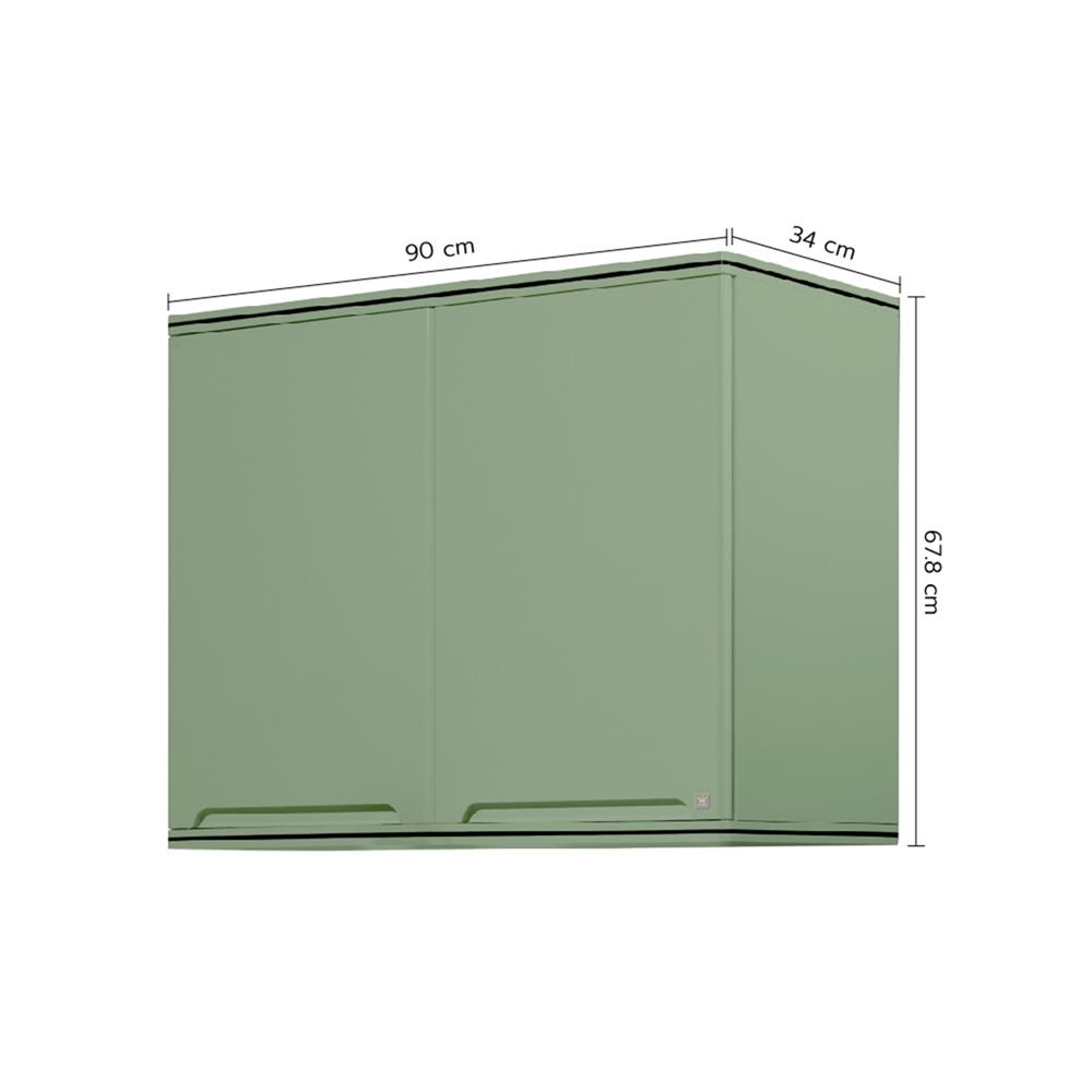 ตู้คู่ KING PLAT-CURVE 90X67.8 ซม. สีเขียวพิสตาชิโอ
