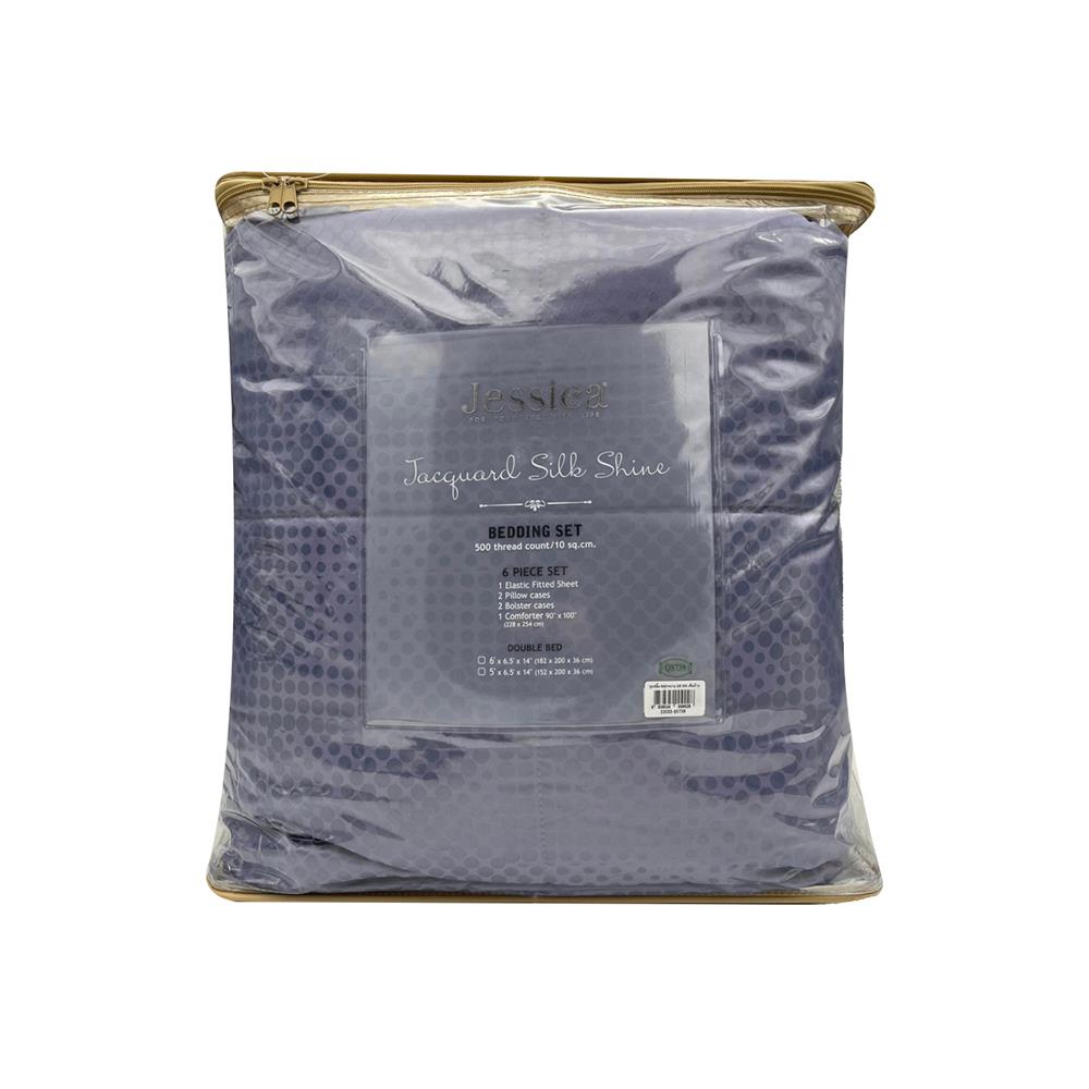 ชุดผ้าปูที่นอน 6 ฟุต 6 ชิ้น JESSICA SILKSHINE 22033QS739