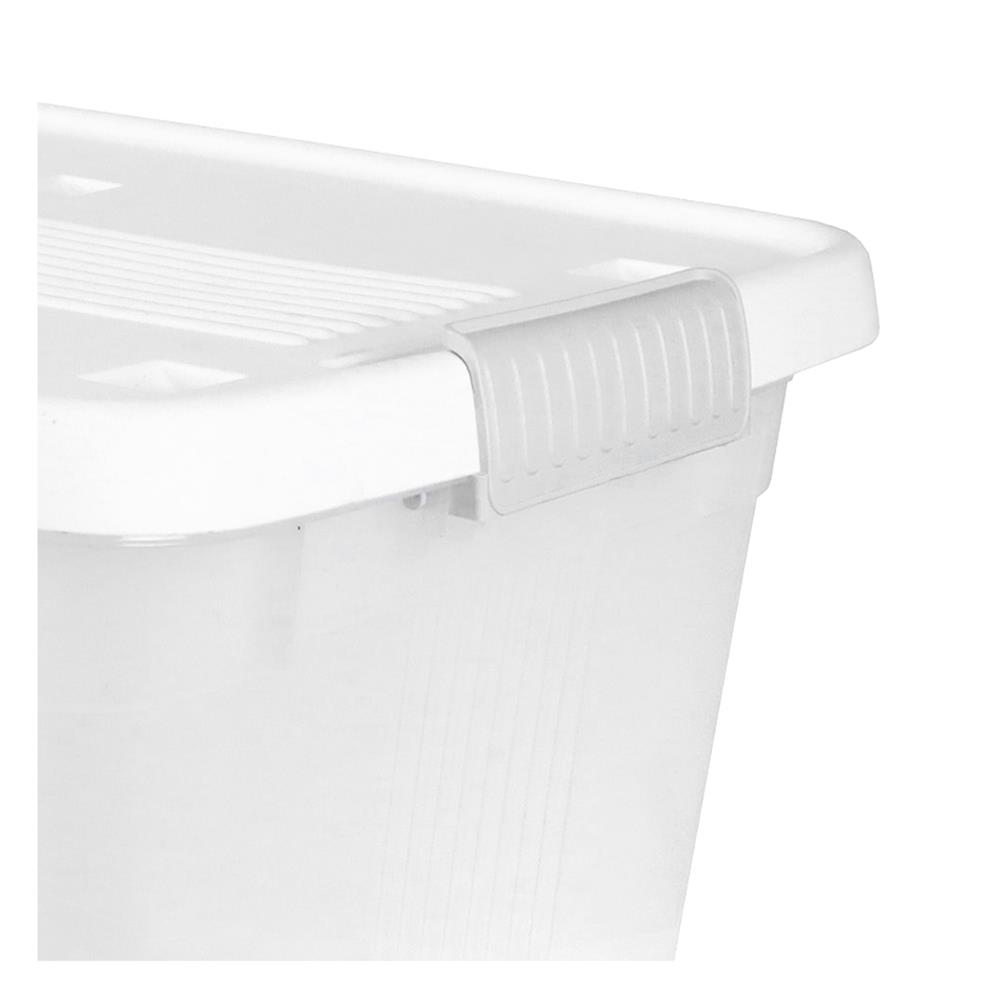 กล่องเก็บของ STACKO 6644 50 ลิตร 59.5x38.2x28 ซม. สีขาว