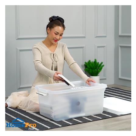 กล่องเก็บของ STACKO 6644 50 ลิตร 59.5x38.2x28 ซม. สีขาว_4