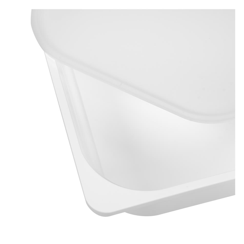 ชั้นเหล็กพร้อมกล่อง 4 ชั้น STACKO 43.5x36.5x60 ซม. สีขาว