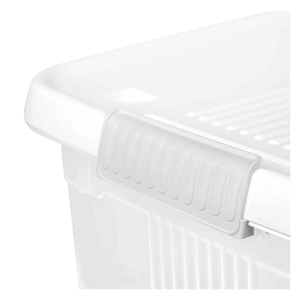 กล่องเก็บของ STACKO 6645 100 ลิตร 73x49x43 ซม. สีขาว