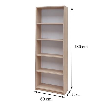 ชั้นวางของทึบ 5 ช่อง FURDINI HPN-12 สี WHITE OAK/ขาว_6