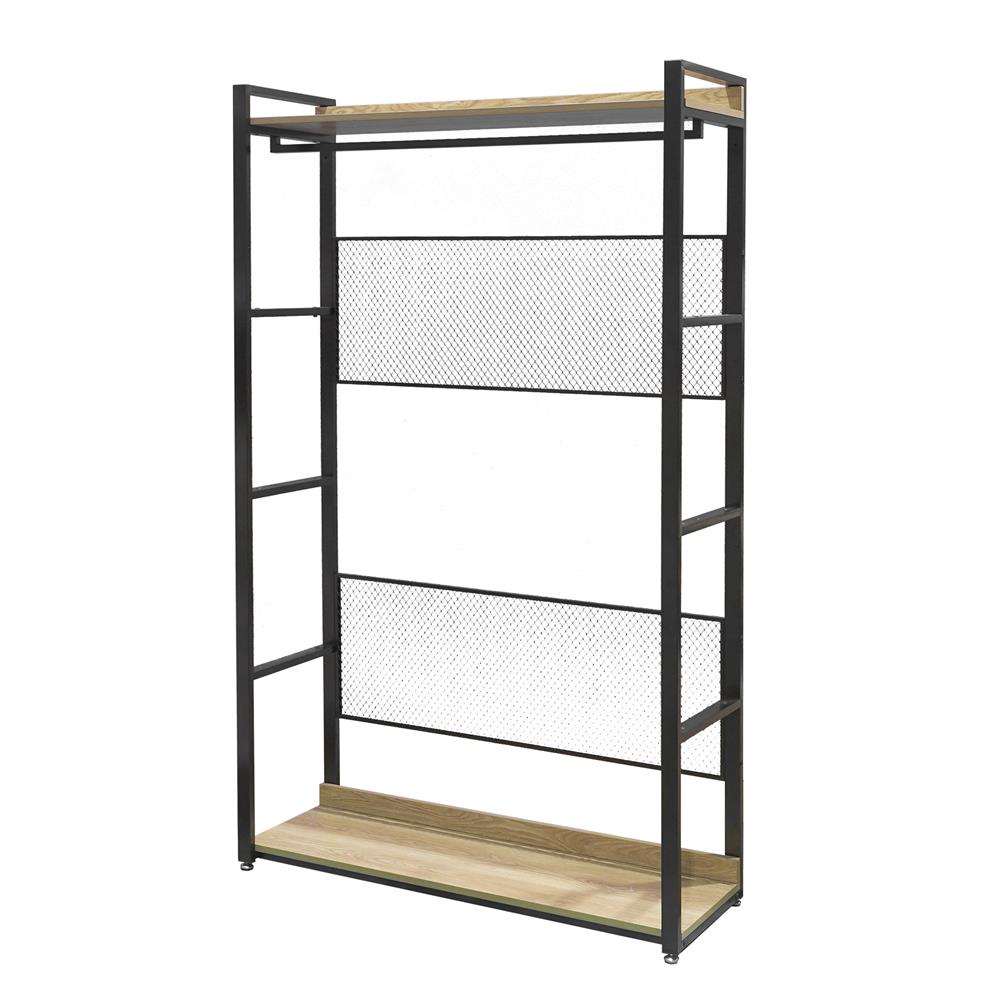 ตู้เสื้อผ้า 1 ราวแขวน FURDINI PLANK 120 ซม. สีน้ำตาล/ดำ