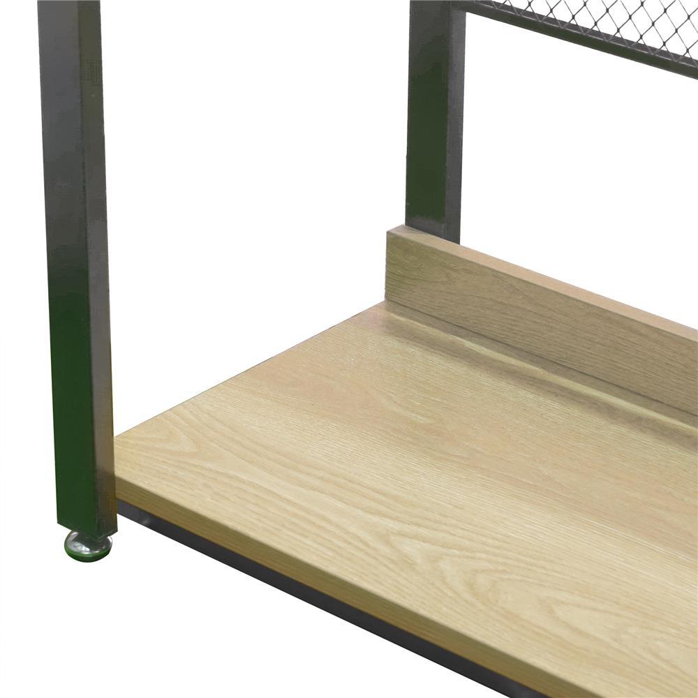 ตู้เสื้อผ้า 1 ราวแขวน FURDINI PLANK 120 ซม. สีน้ำตาล/ดำ