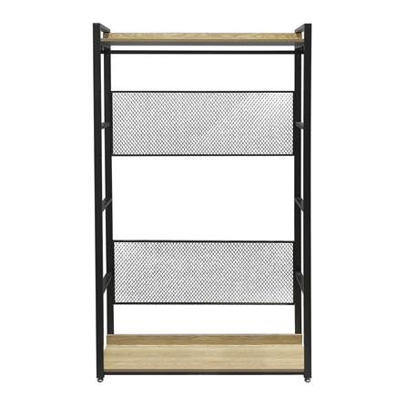 ตู้เสื้อผ้า 1 ราวแขวน FURDINI PLANK 120 ซม. สีน้ำตาล/ดำ_1