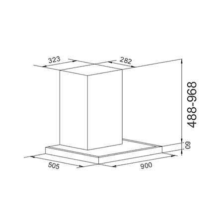 เครื่องดูดควันกระโจม TEKA DDX 90.1 90 ซม._3