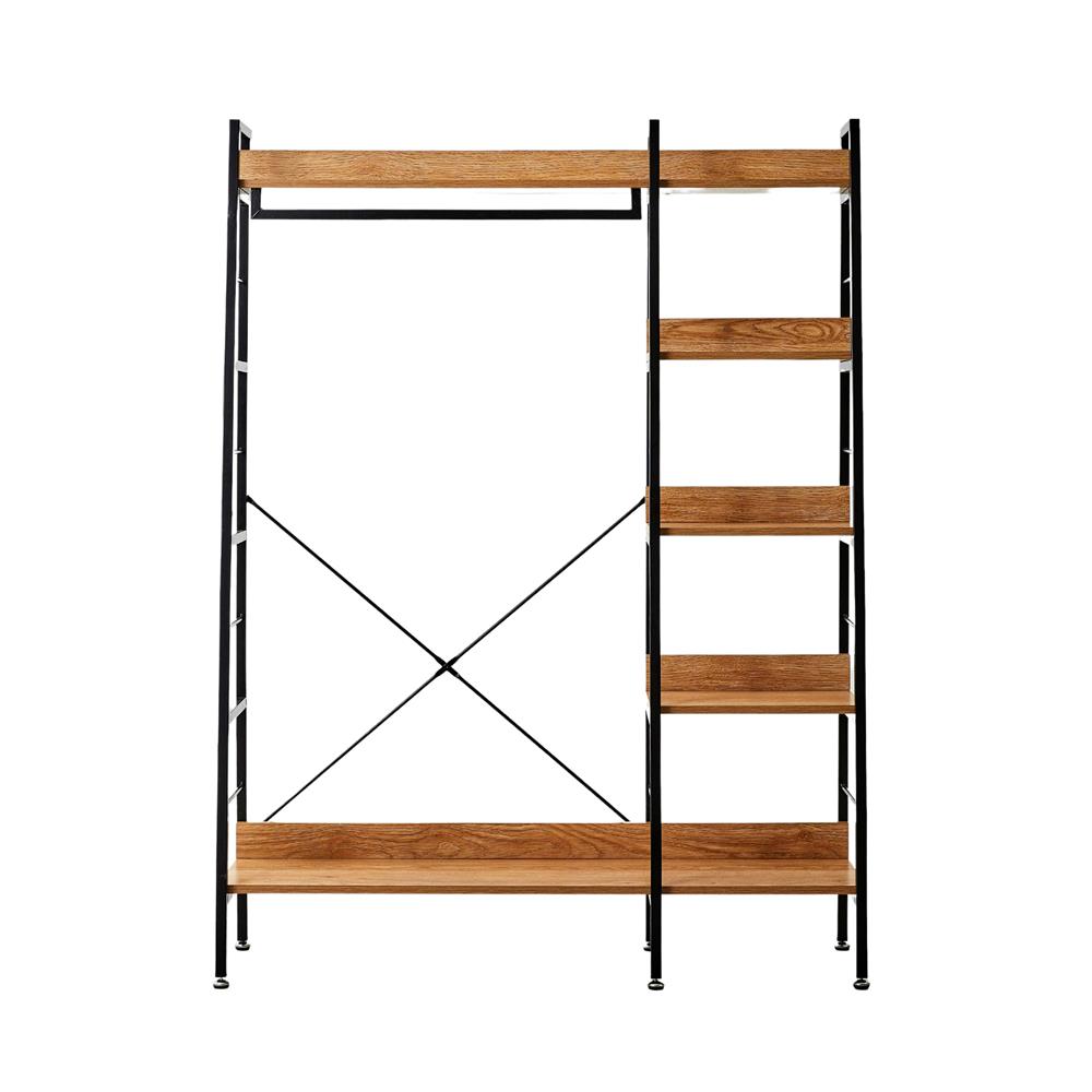 ตู้เสื้อผ้า 1 ราวแขวน FURDINI LADDER 120 ซม. สีน้ำตาล/ดำ