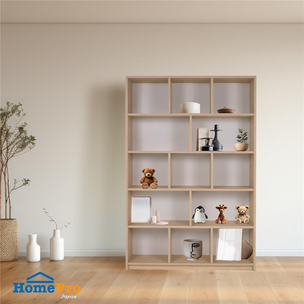 ชั้นวางของทึบ 13 ช่อง FURDINI HPN-14 สี WHITE OAK/ขาว