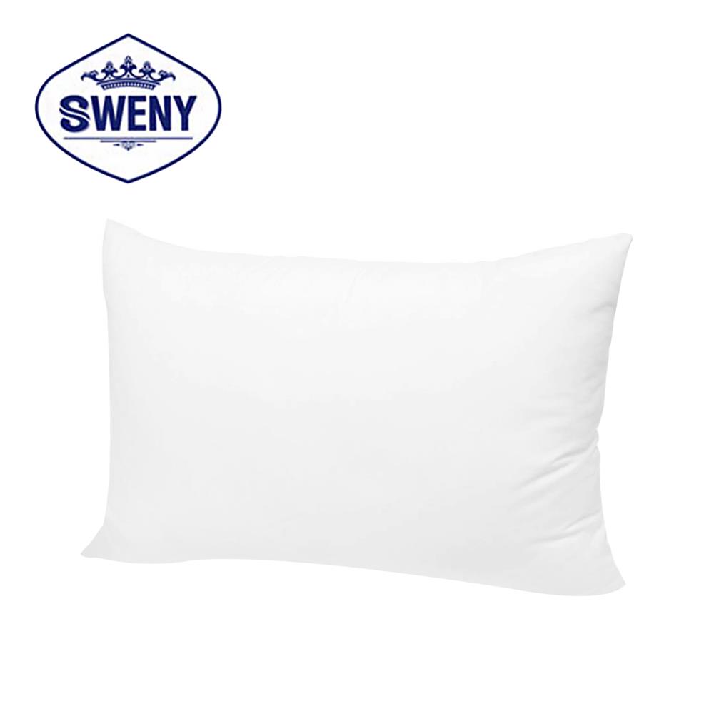 หมอนหนุน ขนเป็ดเทียม SWENY HOTEL 1000G 19x29 นิ้ว สีขาว