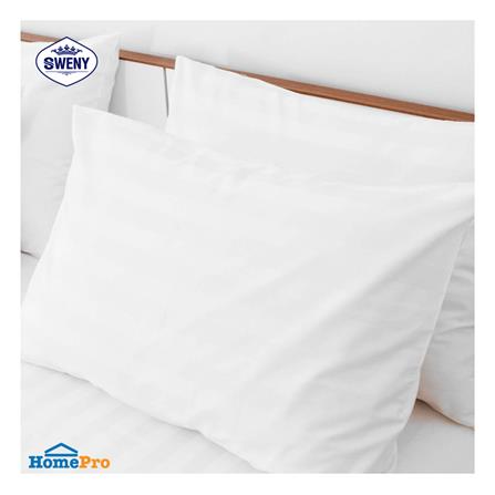ปลอกหมอนหนุน SWENY HOTEL 250T STRIPE สีขาว_2
