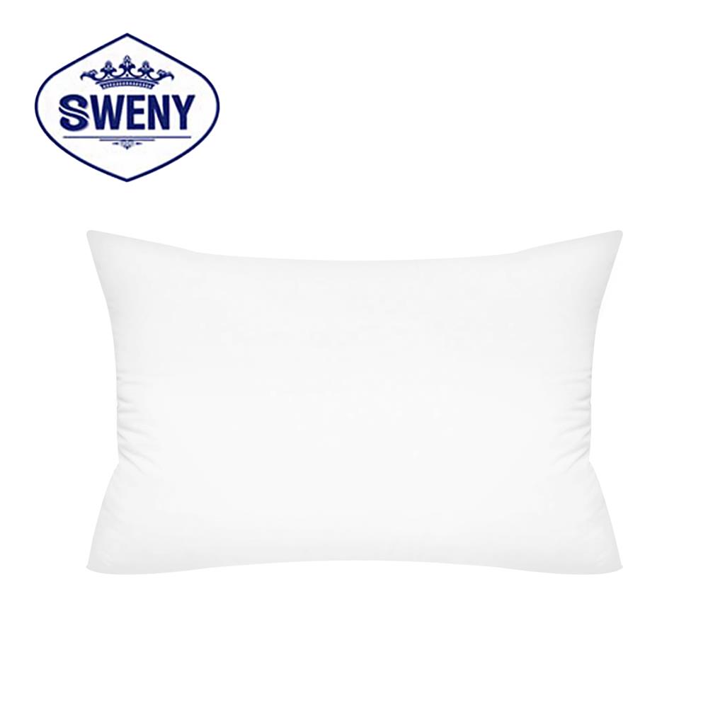 หมอนหนุน ขนห่านเทียม SWENY HOTEL 1200G 19x29 นิ้ว สีขาว