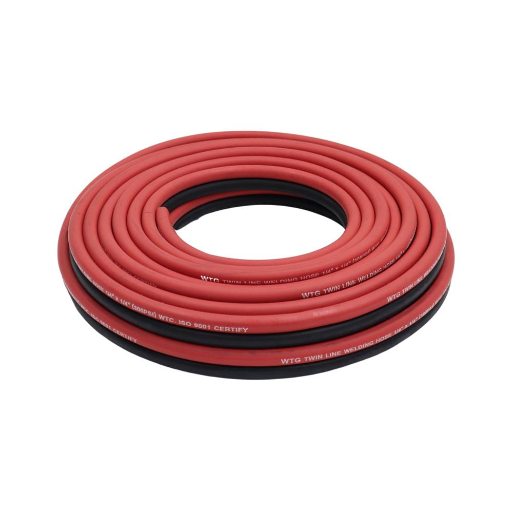 สายลมคู่ KOVET WTG 1/4X10 ม. สีดำ-แดง