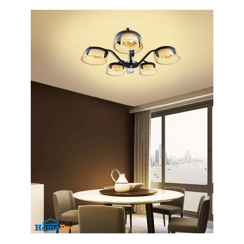 ไฟถาด NEOLIGHT 06462-5 สีดำ/เงิน/ขาว 5 หัว