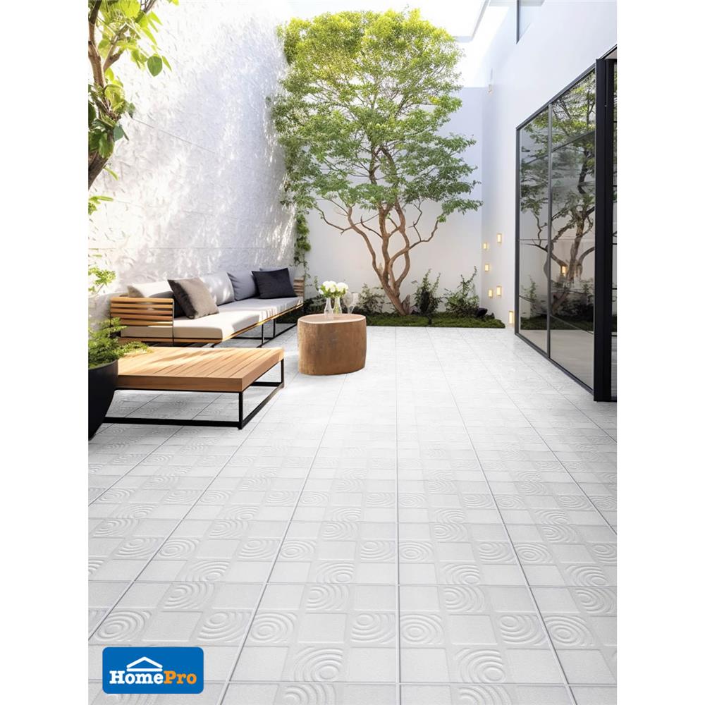 กระเบื้องพื้น 8x8 นิ้ว DURAGRES อลาโน่ ขาว A 1 ตร.ม.