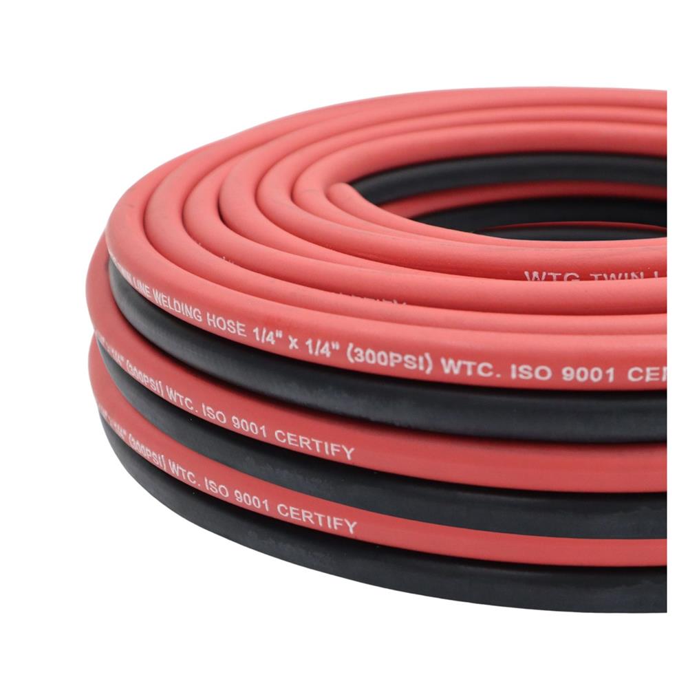 สายลมคู่ KOVET WTG 1/4X15 ม. สีดำ-แดง