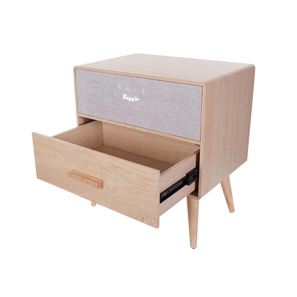 โต๊ะข้างอัจฉริยะ RAGGIO STN-480 สีน้ำตาล