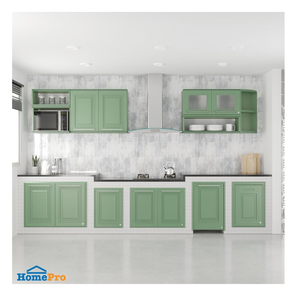 บานใต้เตา KING PLAT-PEARL 43.7X61.7 ซม. สีเขียวพิสตาชิโอ