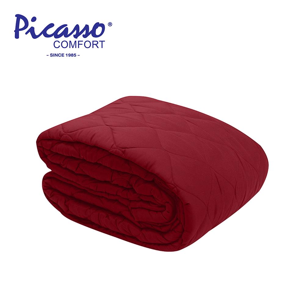 ผ้ารองกันเปื้อน QUEEN SIZE PICASSO SMILE สี DARK RED