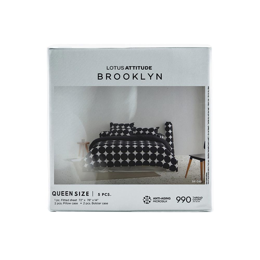 ชุดผ้าปูที่นอน 5 ฟุต 5 ชิ้น LOTUS BROOKLYN BR-04B