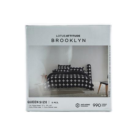 ชุดผ้าปูที่นอน 5 ฟุต 5 ชิ้น LOTUS BROOKLYN BR-04B_4