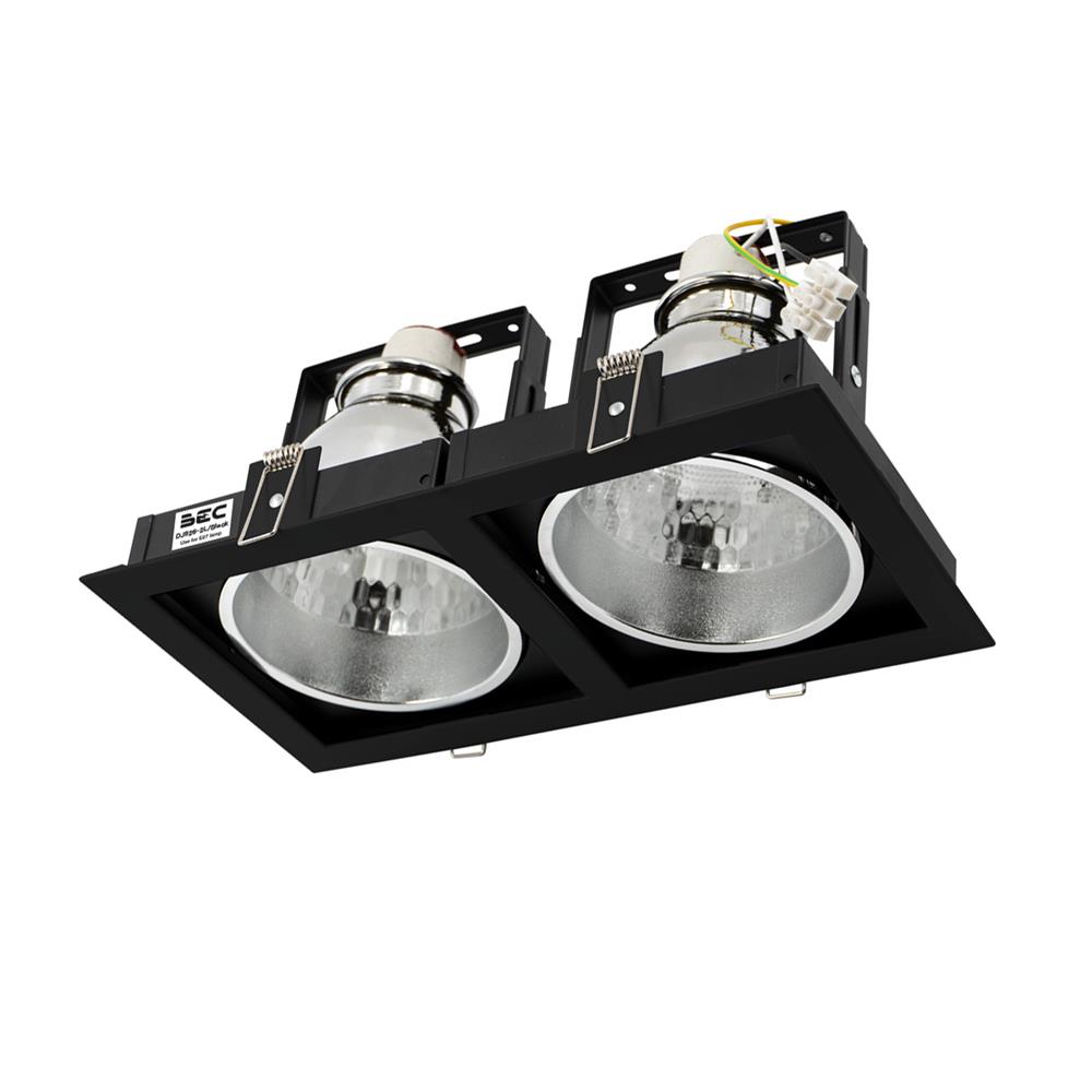 ดาวน์ไลท์ BEC DJ926-2L/BK 12 นิ้ว สีดำ เหลี่ยม