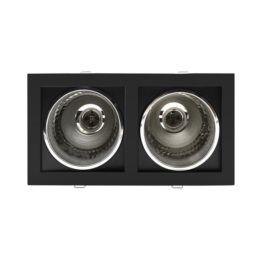 ดาวน์ไลท์ BEC DJ926-2L/BK 12 นิ้ว สีดำ เหลี่ยม