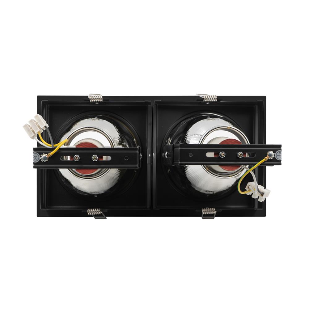 ดาวน์ไลท์ BEC DJ926-2L/BK 12 นิ้ว สีดำ เหลี่ยม