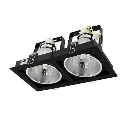 ดาวน์ไลท์ BEC DJ926-2L/BK 12 นิ้ว สีดำ เหลี่ยม_0