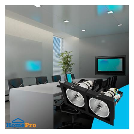 ดาวน์ไลท์ BEC DJ926-2L/BK 12 นิ้ว สีดำ เหลี่ยม_4